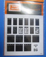 TSOO26 TINY SIGNS GWR Poster Boards