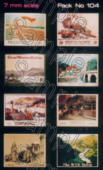 TSO104 TINY SIGNS GWR Travel Posters
