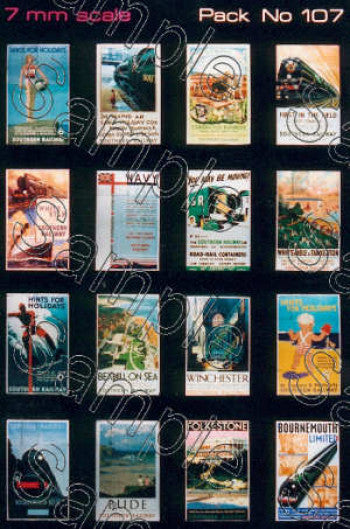 TSO107 TINY SIGNS Southern Travel Posters